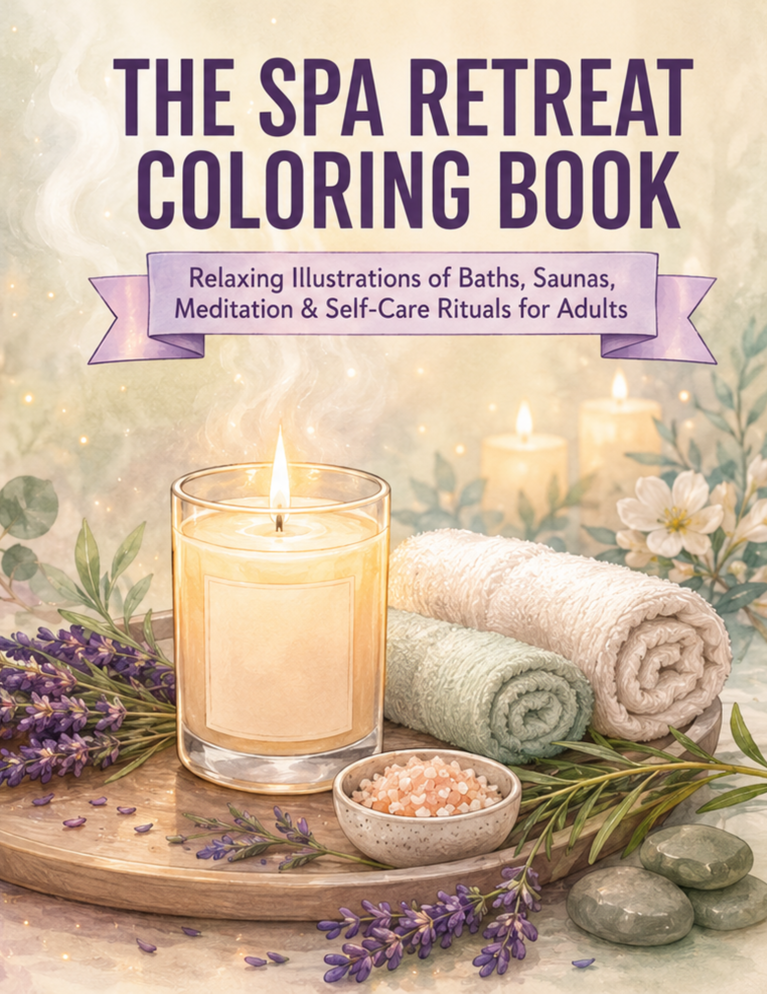 Cover of The Spa Retreat Coloring Book
